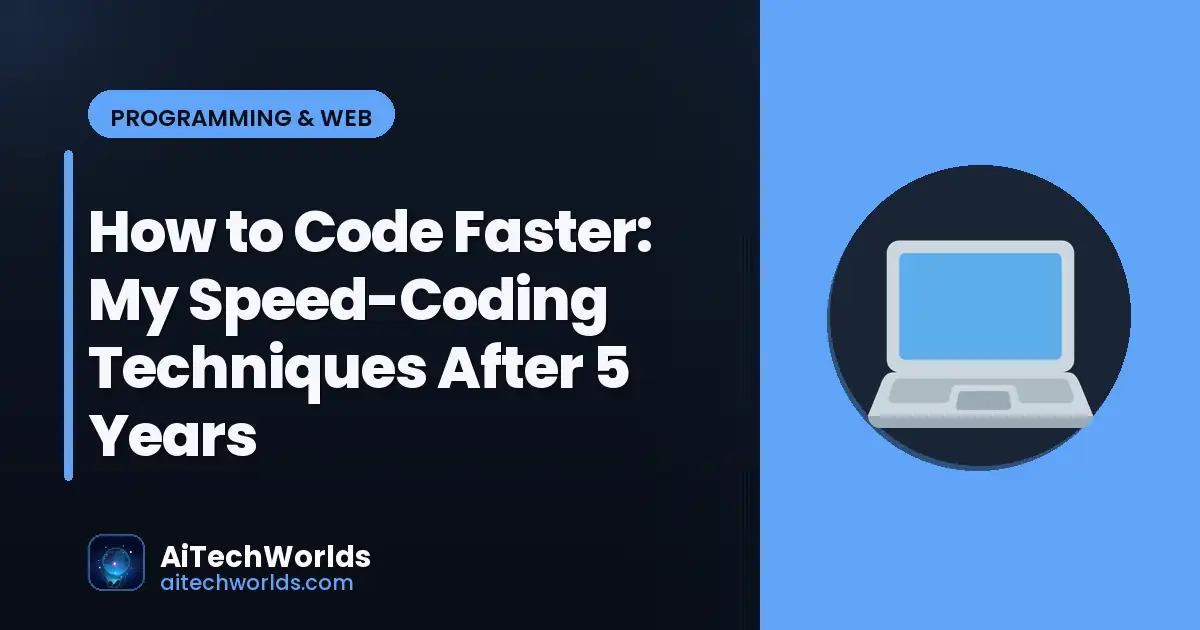 developer coding best practices on dark terminal — how to code faster