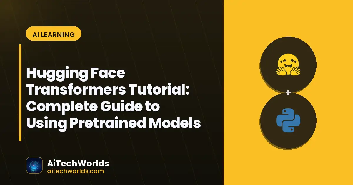 AI application development code in Python editor — hugging face transformers tutorial