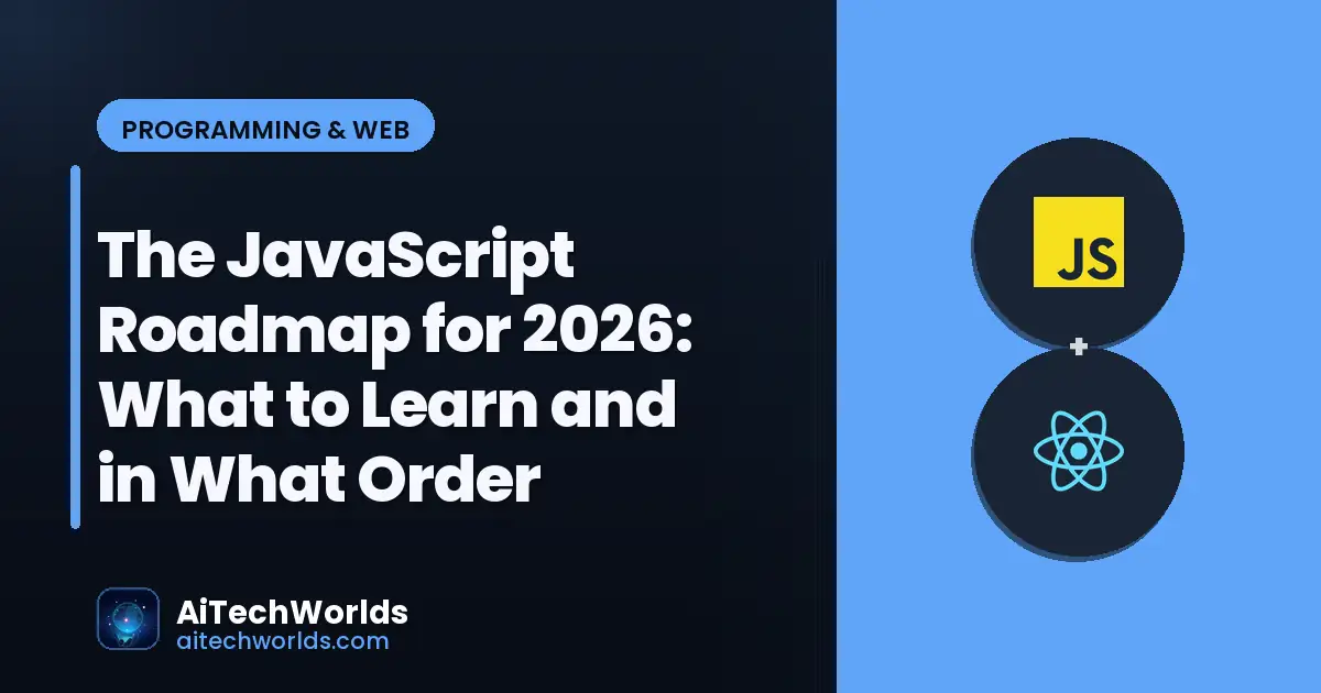 JavaScript React code editor on dark screen — the javascript roadmap for 2026 javascript learning roadmap 2025