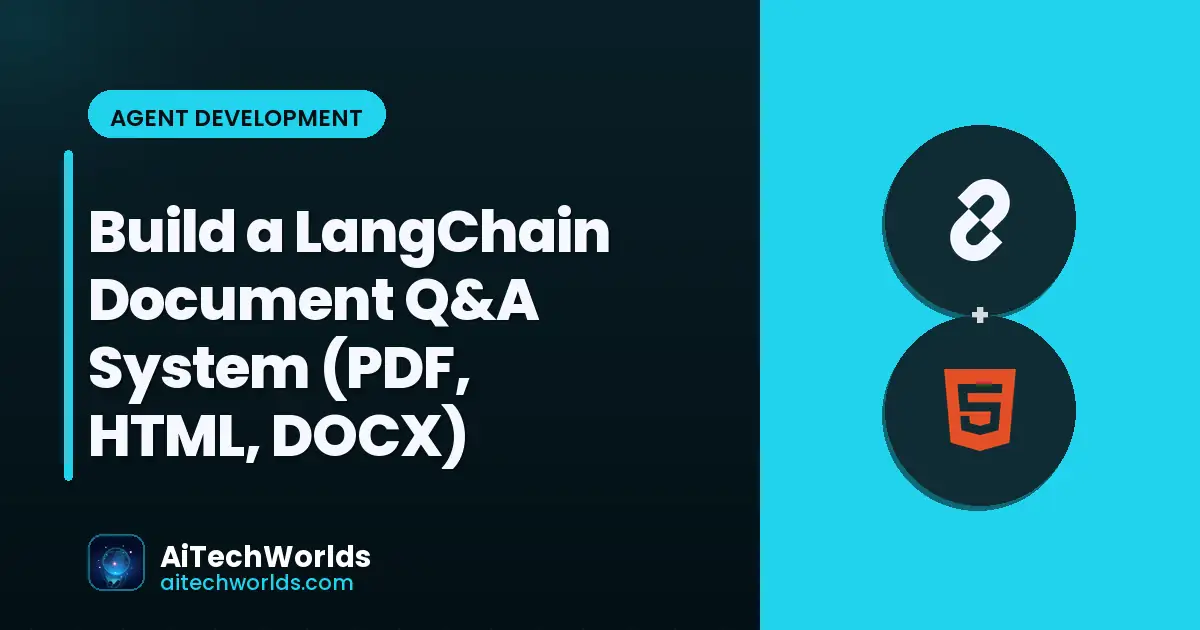 PDF document being processed by AI system — LangChain document QA system PDF HTML