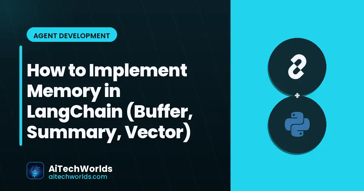 AI conversation history stored in memory — LangChain conversation memory types buffer summary