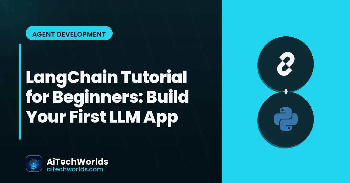 Python code editor showing LangChain installation and chain code — LangChain tutorial beginners