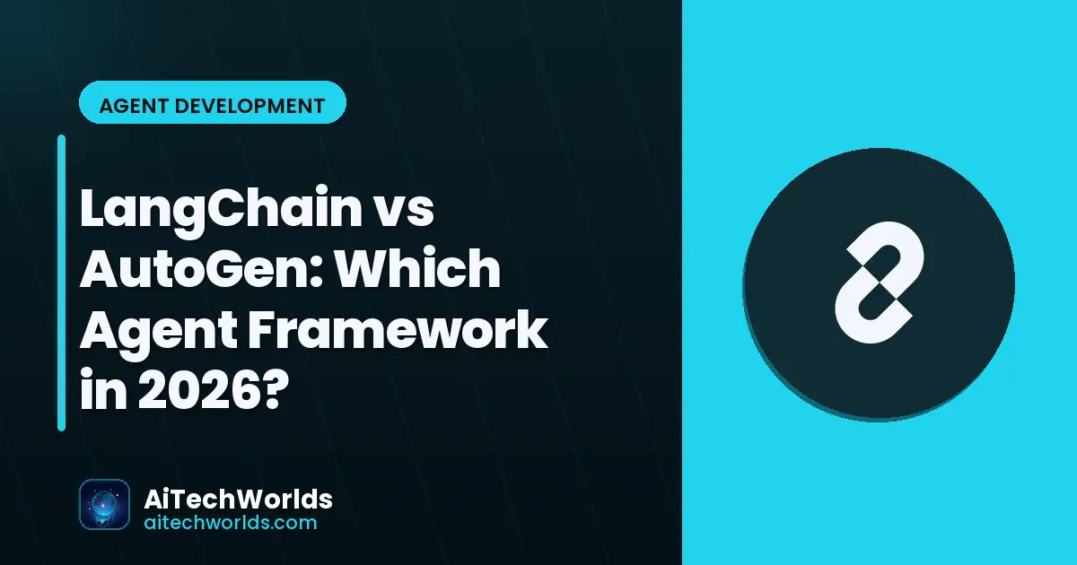 two framework architecture diagrams — LangChain vs AutoGen agent framework comparison