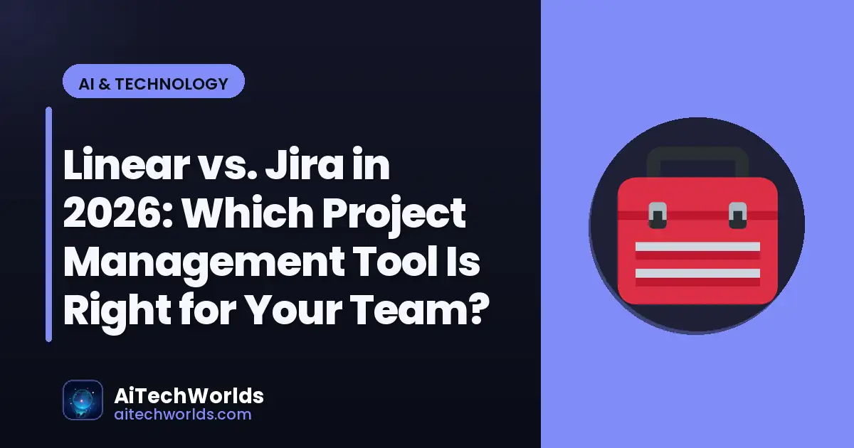 software application comparison on desktop screen — linear vs jira in 2026