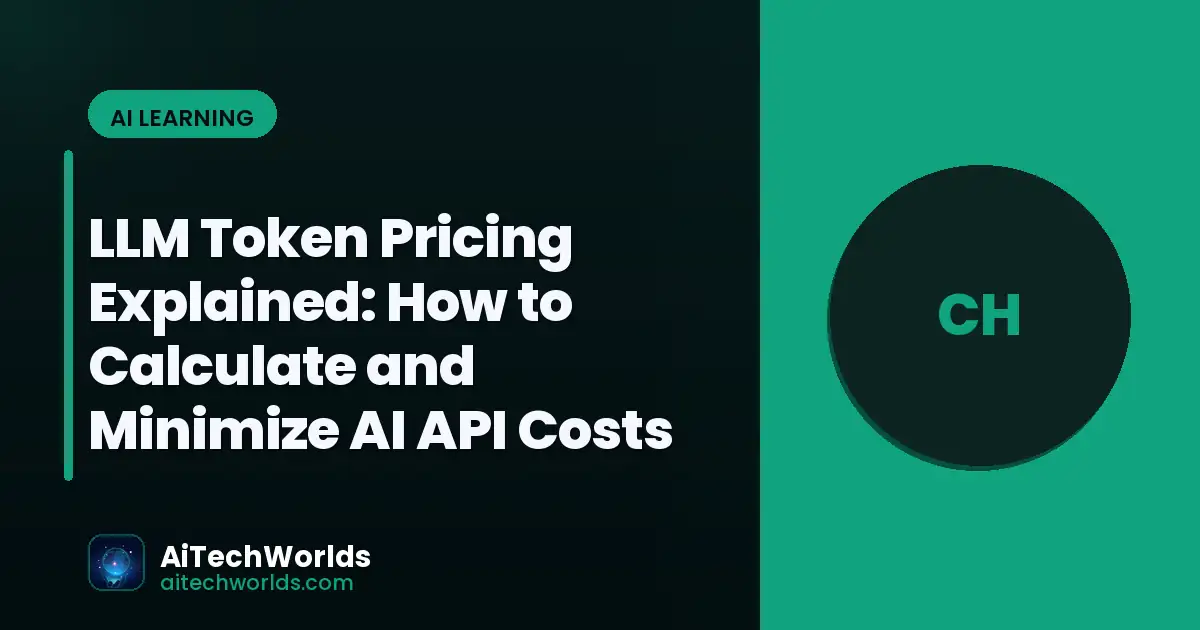 large language model architecture diagram on screen — llm token pricing explained