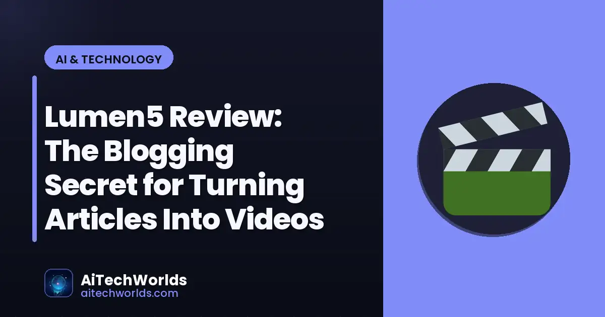 AI video editing timeline on computer screen — lumen5 review