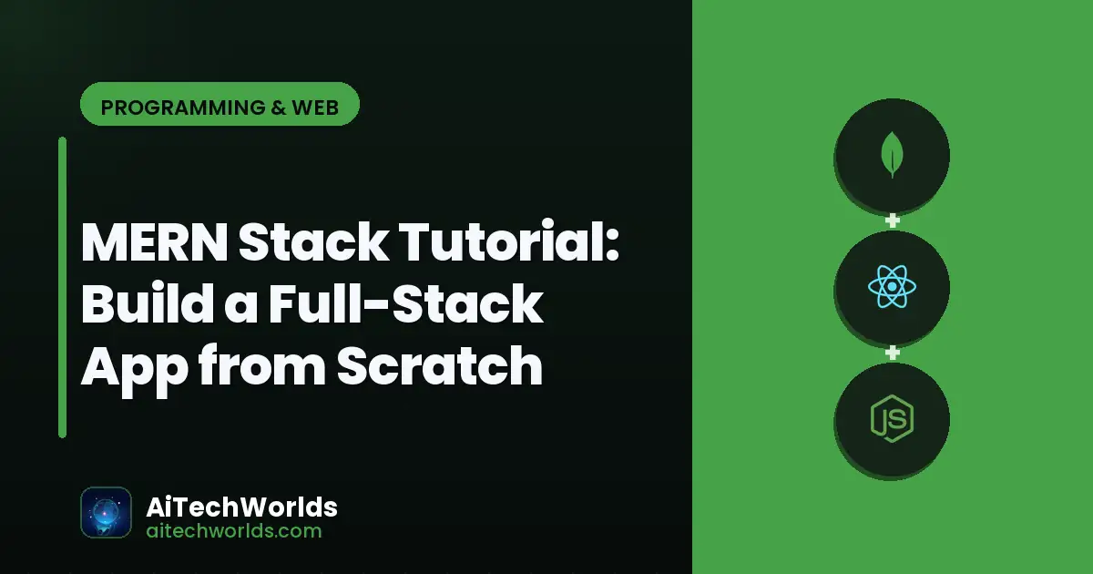 full stack web development code on dual monitors — mern stack tutorial