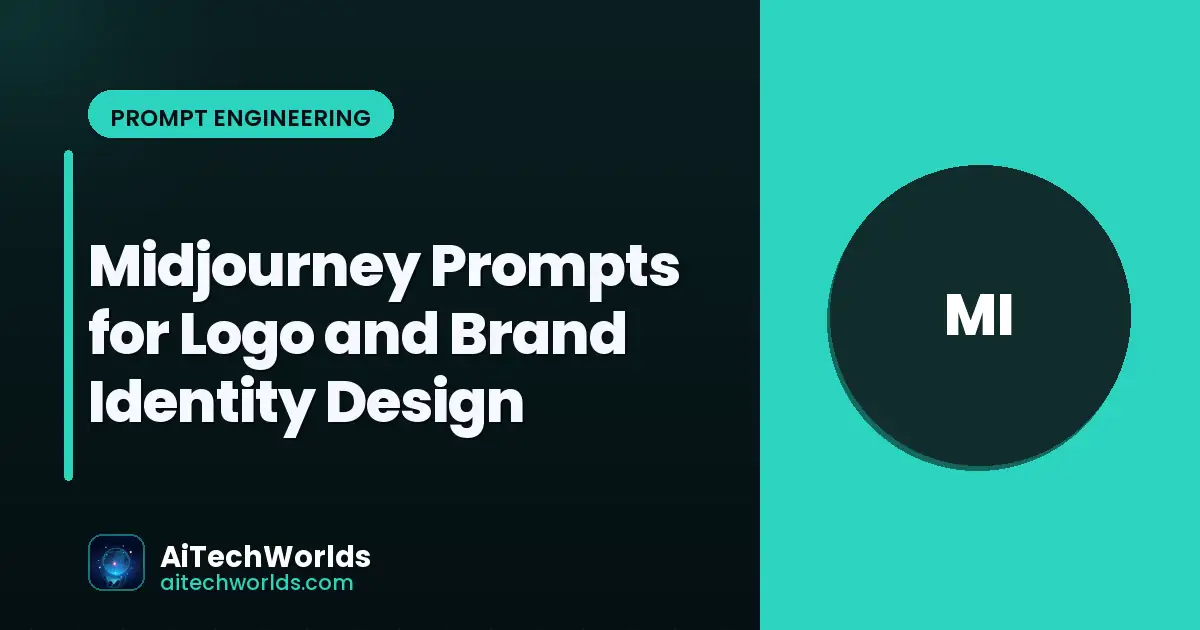 Logo design and brand identity mockup showing professional branding created with AI tools like Midjourney