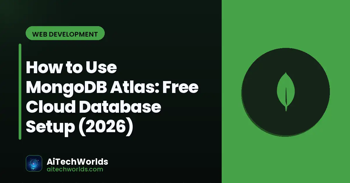 MongoDB Atlas cloud cluster dashboard — free database setup tutorial