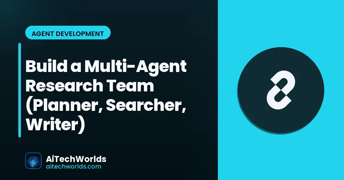 collaborative AI research agents working as a team — planner searcher writer