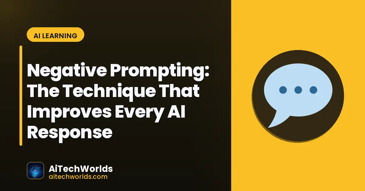 AI prompt engineering workflow on screen — negative prompting negative prompting ai