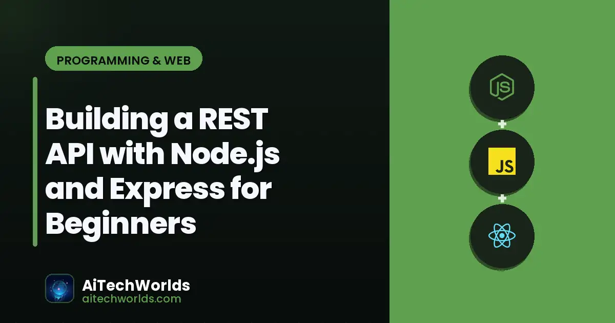 JavaScript React code editor on dark screen — building a rest api with nodejs and express for nodejs express api