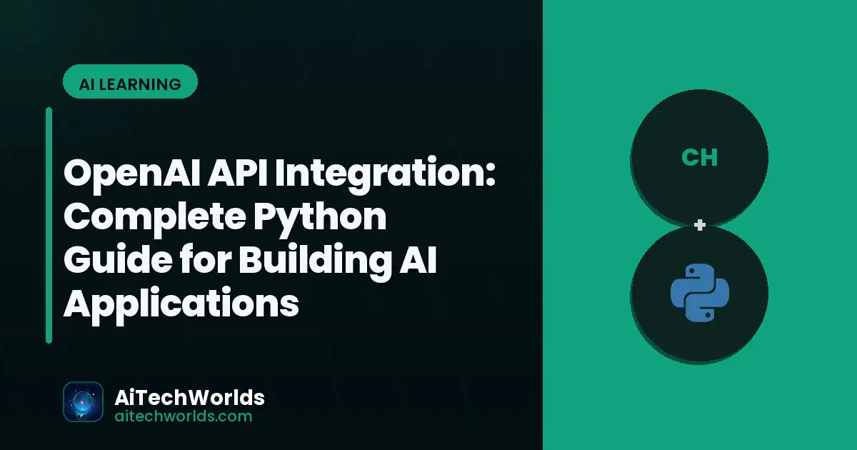 AI application development code in Python editor — openai api integration