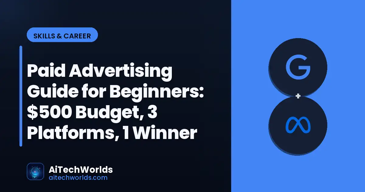 digital marketing analytics dashboard on screen — paid advertising guide for beginners