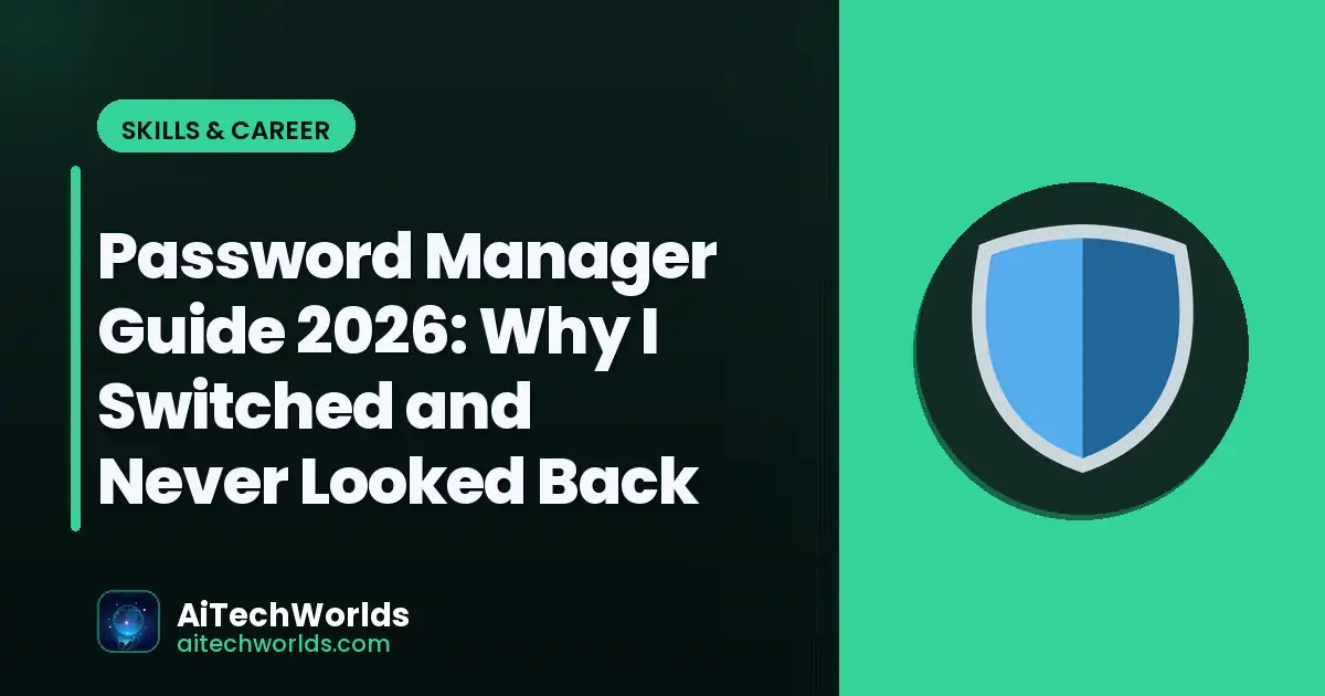 cybersecurity lock and network protection concept — password manager guide 2026