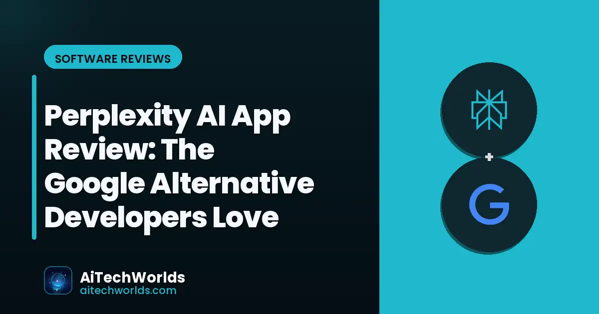 Mobile phone showing AI search interface — Perplexity AI app review