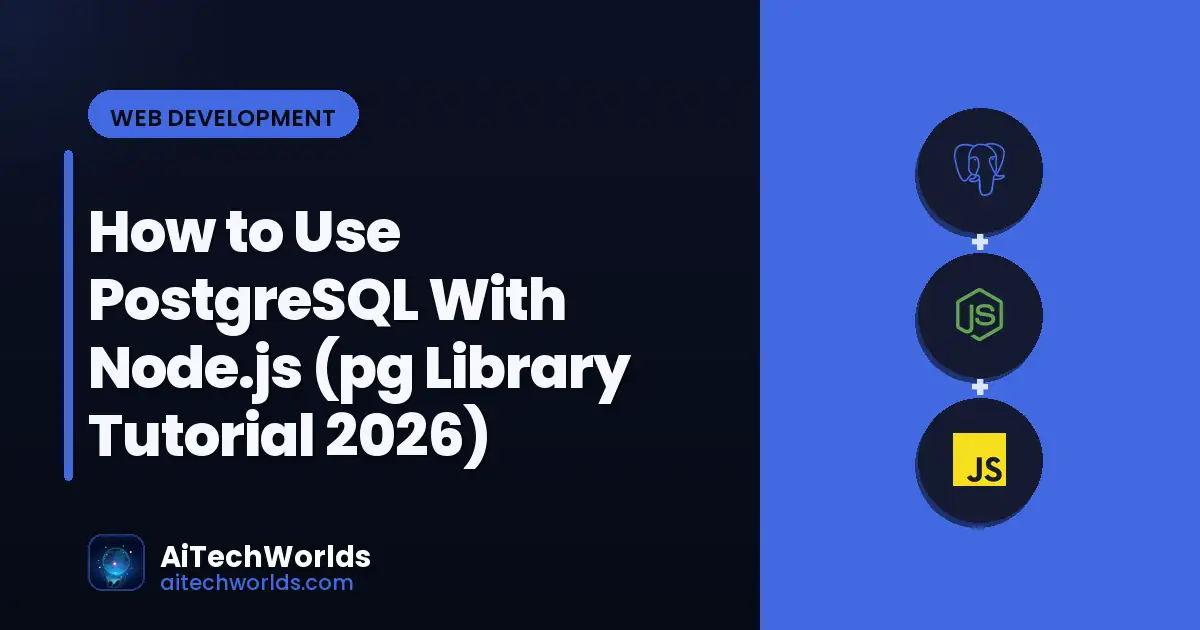 PostgreSQL database connected to Node.js application — pg library queries
