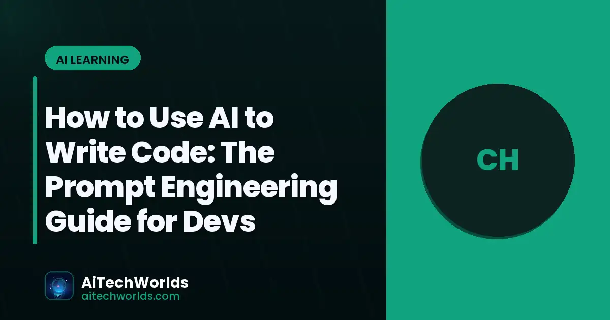 AI prompt engineering workflow on screen — how to use ai to write code prompt engineering for coding