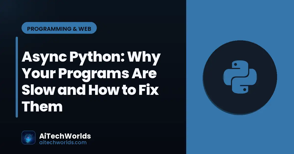Python code editor with script on monitor — async python python async await