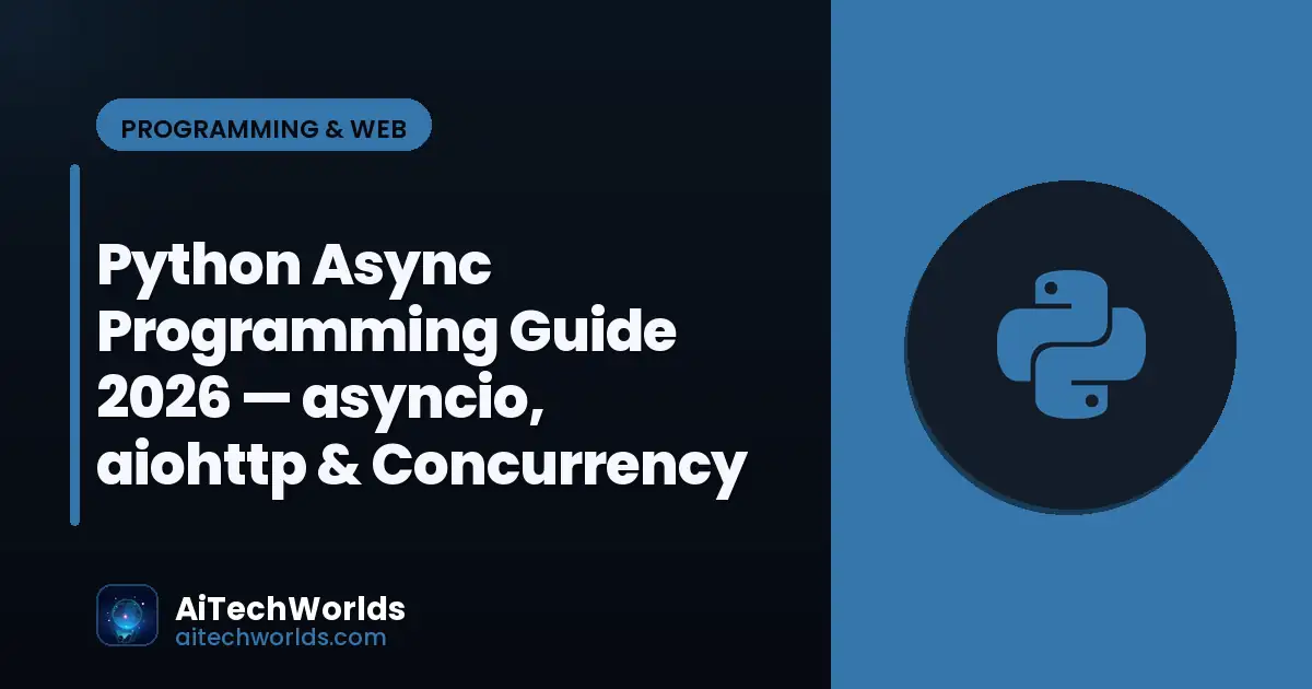 Python code editor with script on monitor — python async programming guide 2026  asyncio
