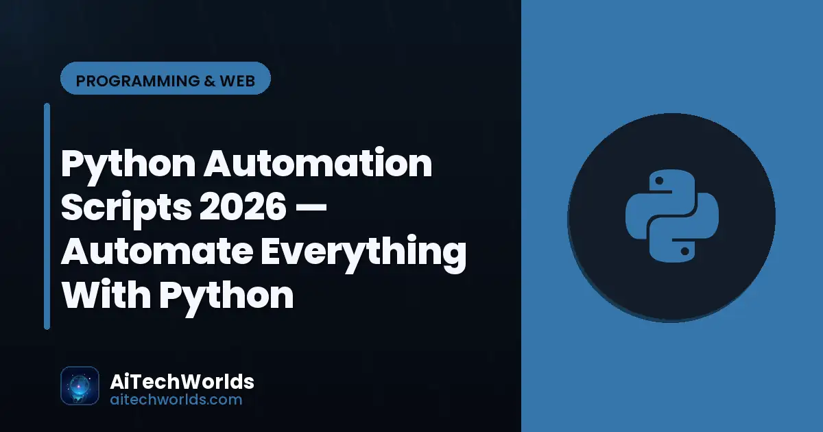 Python code editor with script on monitor — python automation scripts 2026  automate