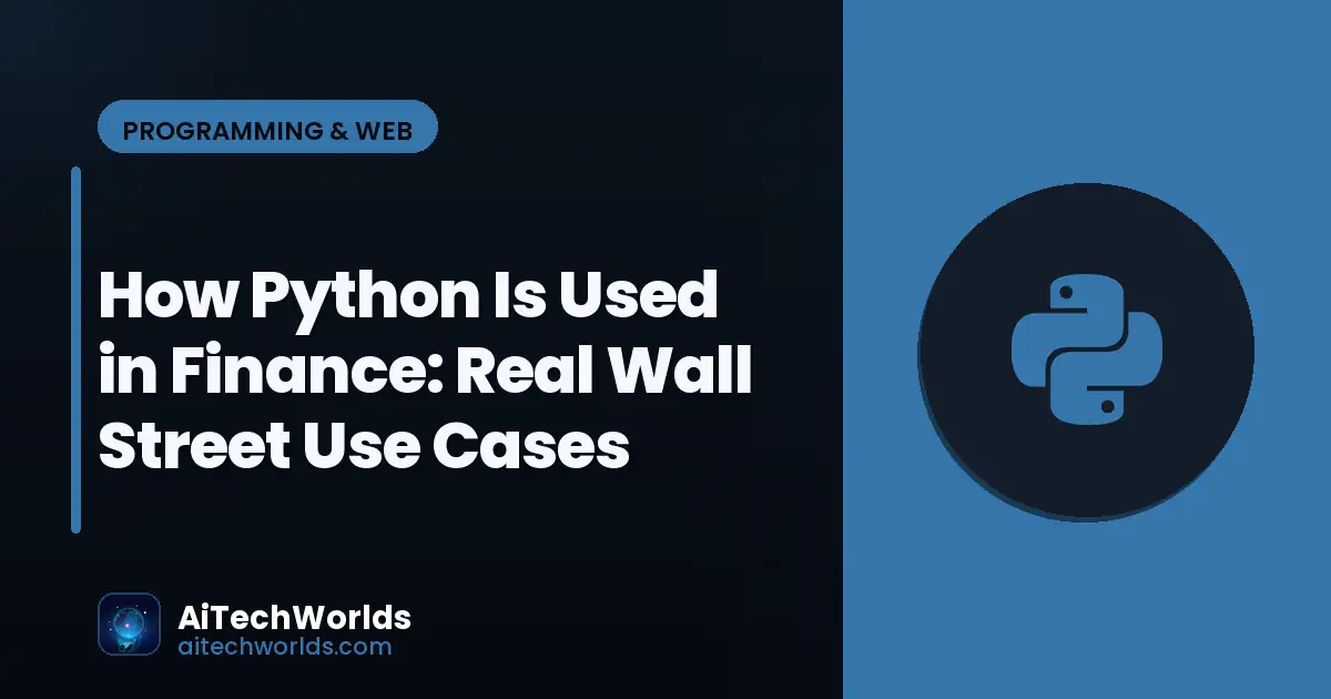 Python code editor with script on monitor — how python is used in finance python finance