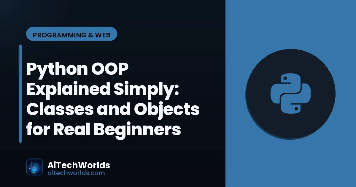 Python code editor with script on monitor — python oop explained simply python oop tutorial