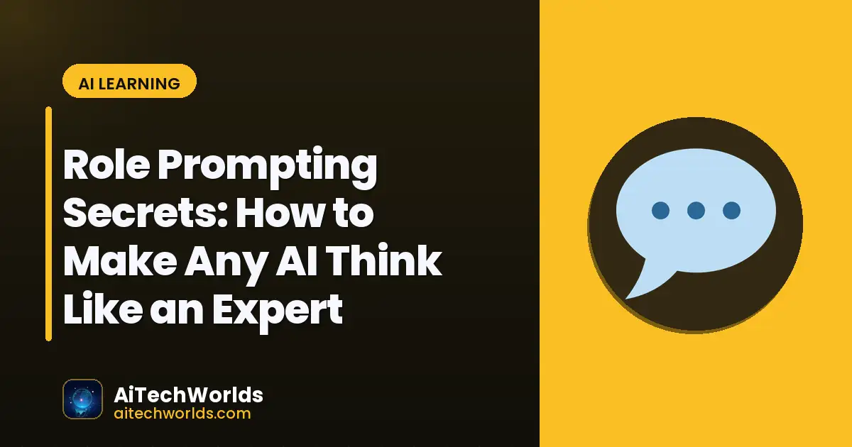 AI prompt engineering workflow on screen — role prompting secrets role prompting technique