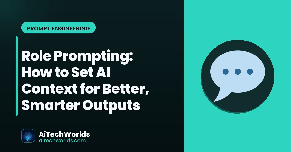 Chat conversation interface representing role prompting and AI persona techniques