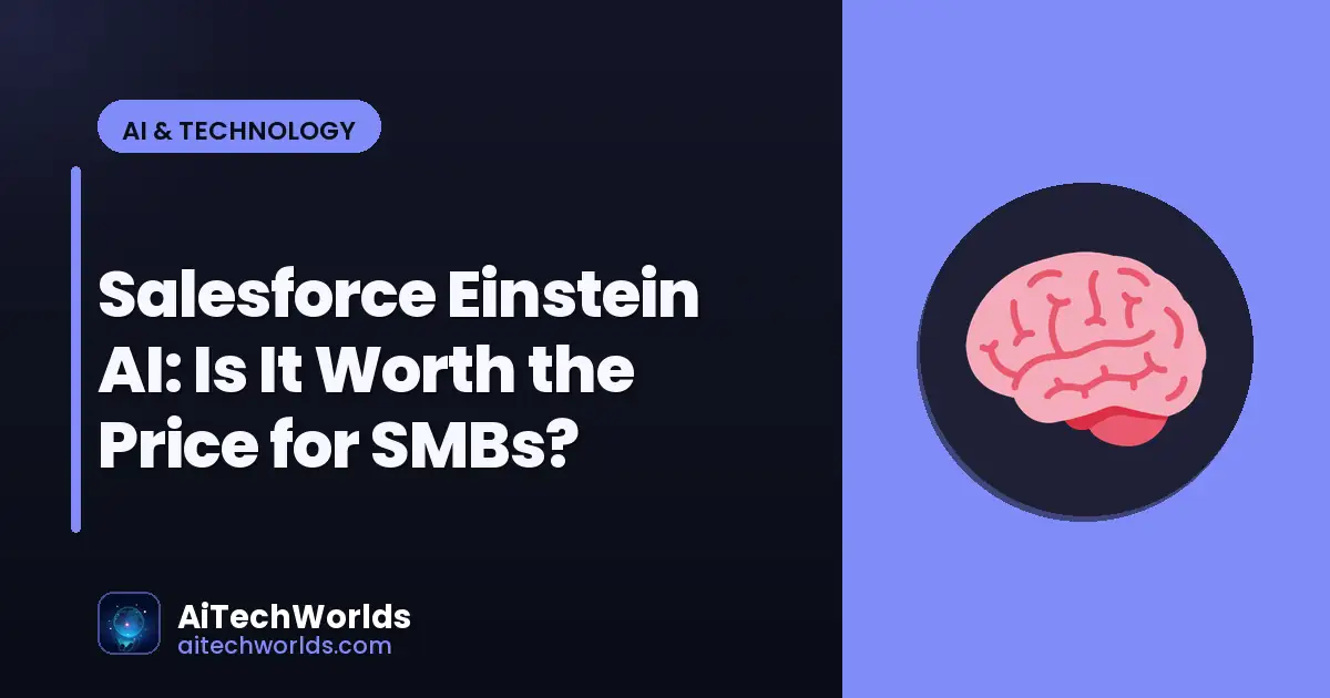 AI business automation tools on office laptop — salesforce einstein ai