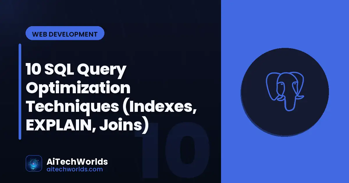 SQL query EXPLAIN output showing index usage — database query optimization