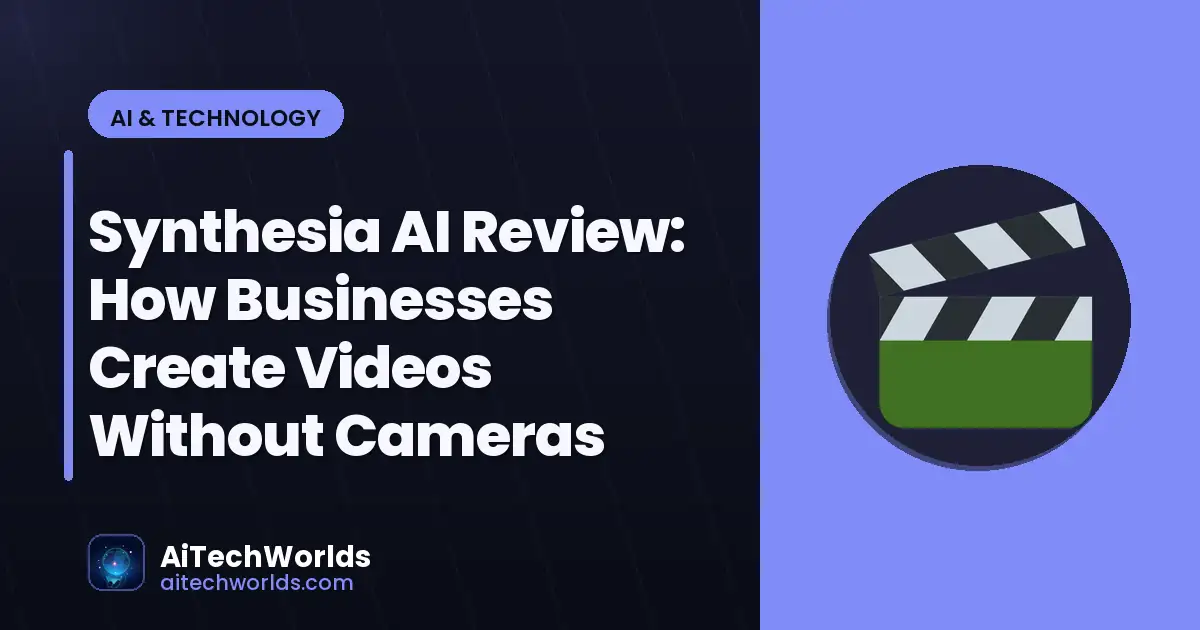 AI video editing timeline on computer screen — synthesia ai review