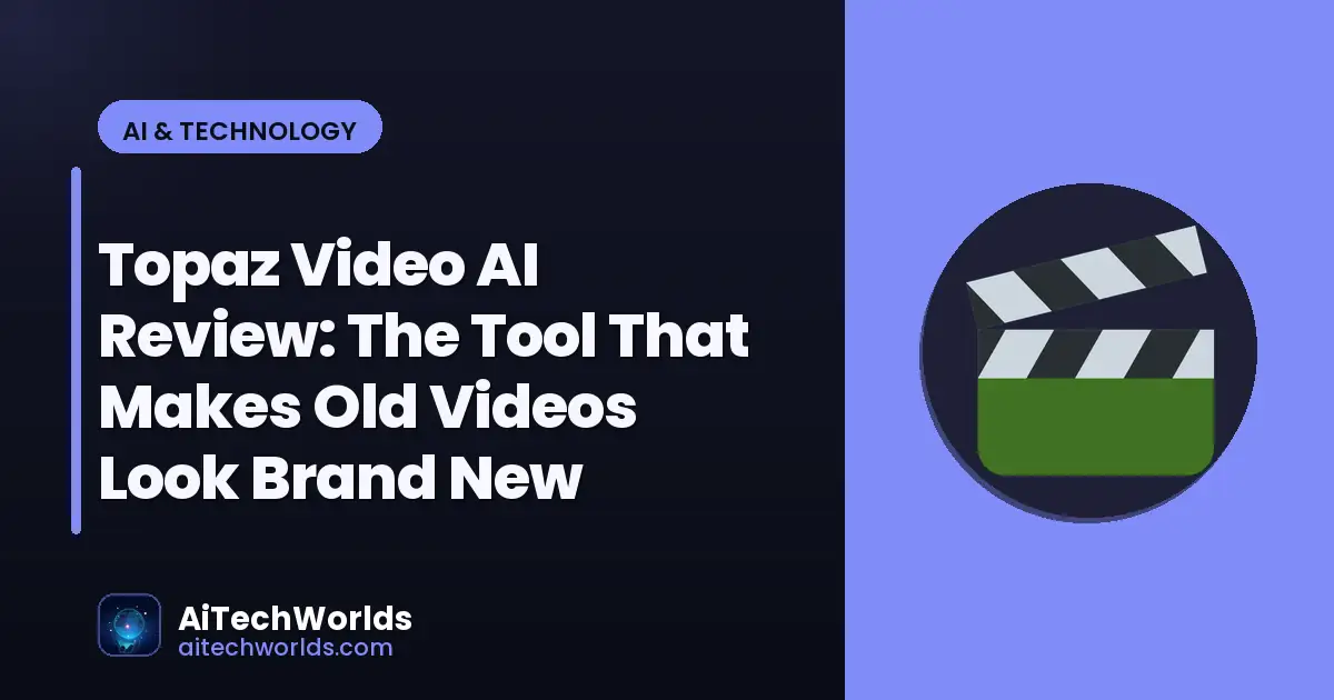 AI video editing timeline on computer screen — topaz video ai review