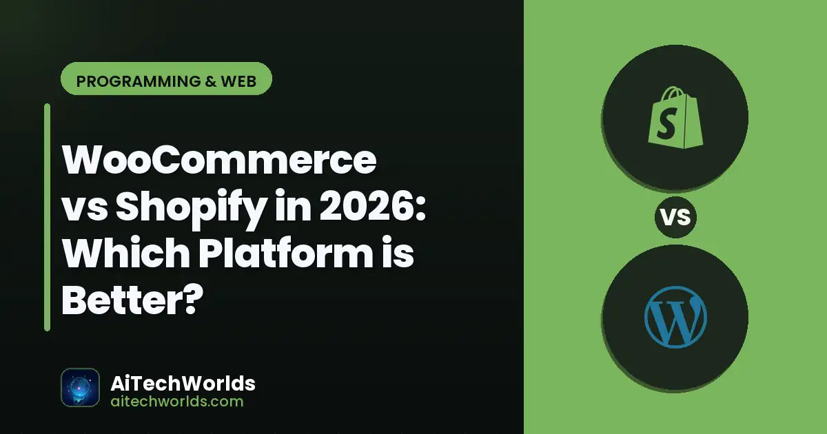 WordPress website dashboard on laptop screen — woocommerce vs shopify in 2026