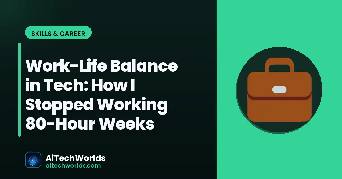 productivity workspace with laptop and planner — work-life balance in tech work life balance tech